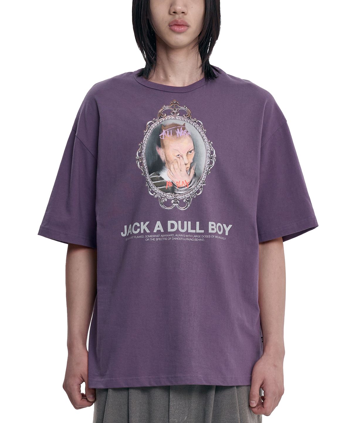 아조바이아조(AJOBYAJO) Jacks Portrait T-shirt [PURPLE]