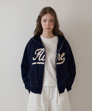 [THE H] 클래식 후드집업_Navy