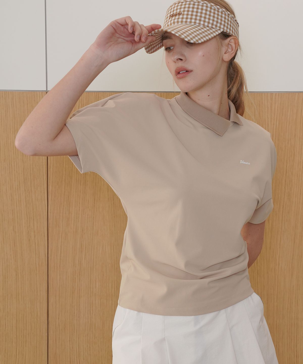 파이브아워스(5HOURS) VOLUME RAGLAN COLLAR-T _ BEIGE
