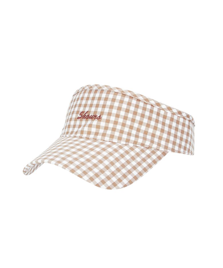 Gingham Check SUNVISOR _ BEIGE