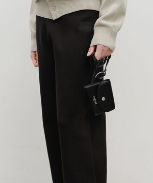 REGULAR LOGO KEYRING WALLET black