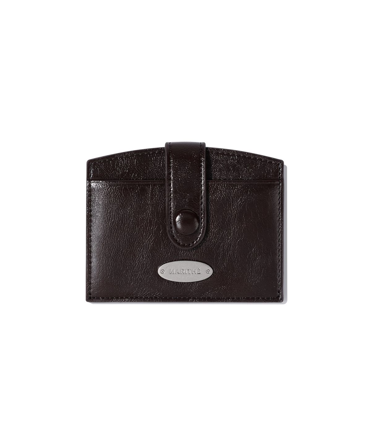 마리떼 프랑소와 저버(MARITHÉ + FRANҪOIS GIRBAUD) REGULAR LOGO STRAP WALLET dark brown