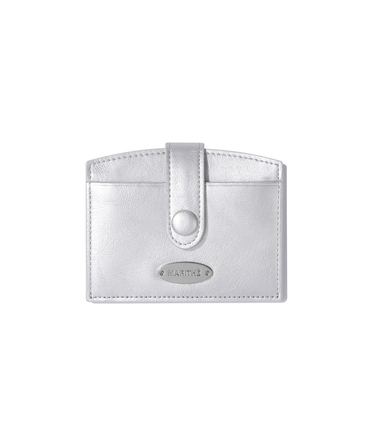 마리떼 프랑소와 저버(MARITHÉ + FRANҪOIS GIRBAUD) REGULAR LOGO STRAP WALLET silver
