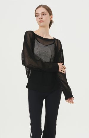 심리스 타이다이 메쉬 긴팔티 HTWTL5I06T