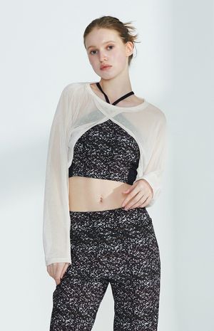 벨벳메쉬 튤립 커버업 긴팔티 HTWTL4K10T