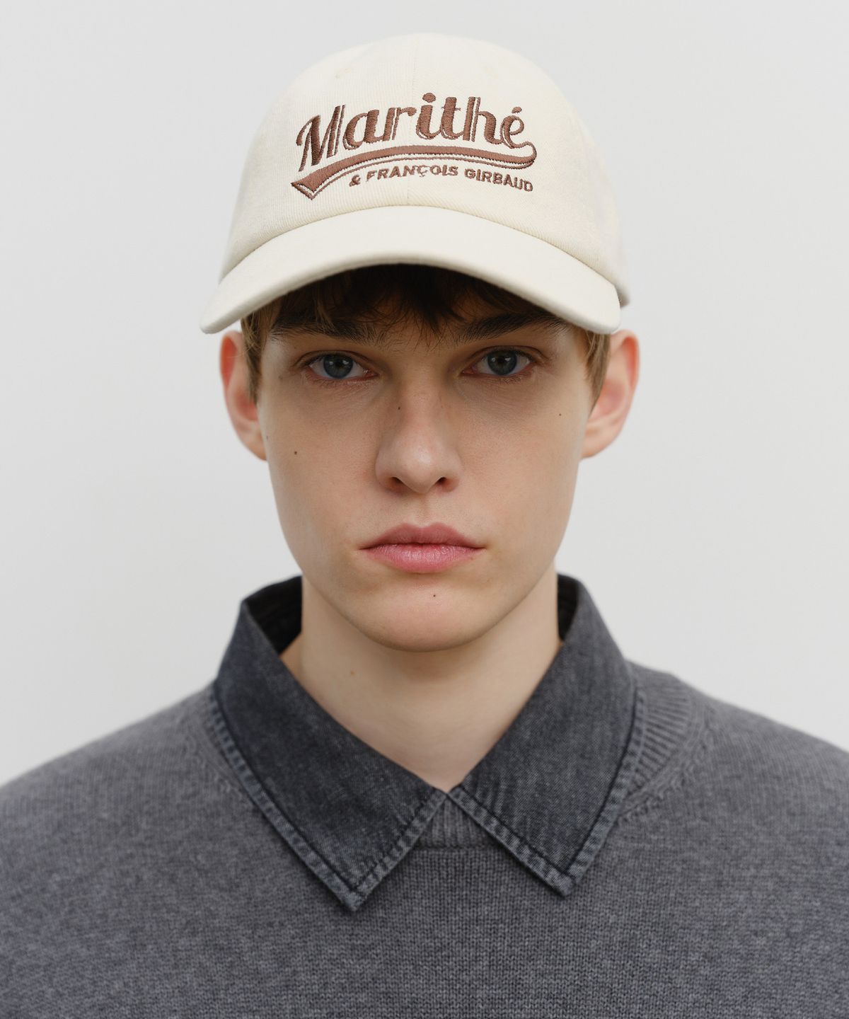 마리떼 프랑소와 저버(MARITHÉ + FRANҪOIS GIRBAUD) VINTAGE BASEBALL GRAPHIC CAP ivory