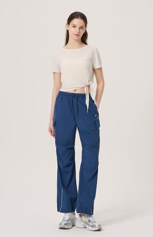 경량 사이드배색 파라슈트 팬츠