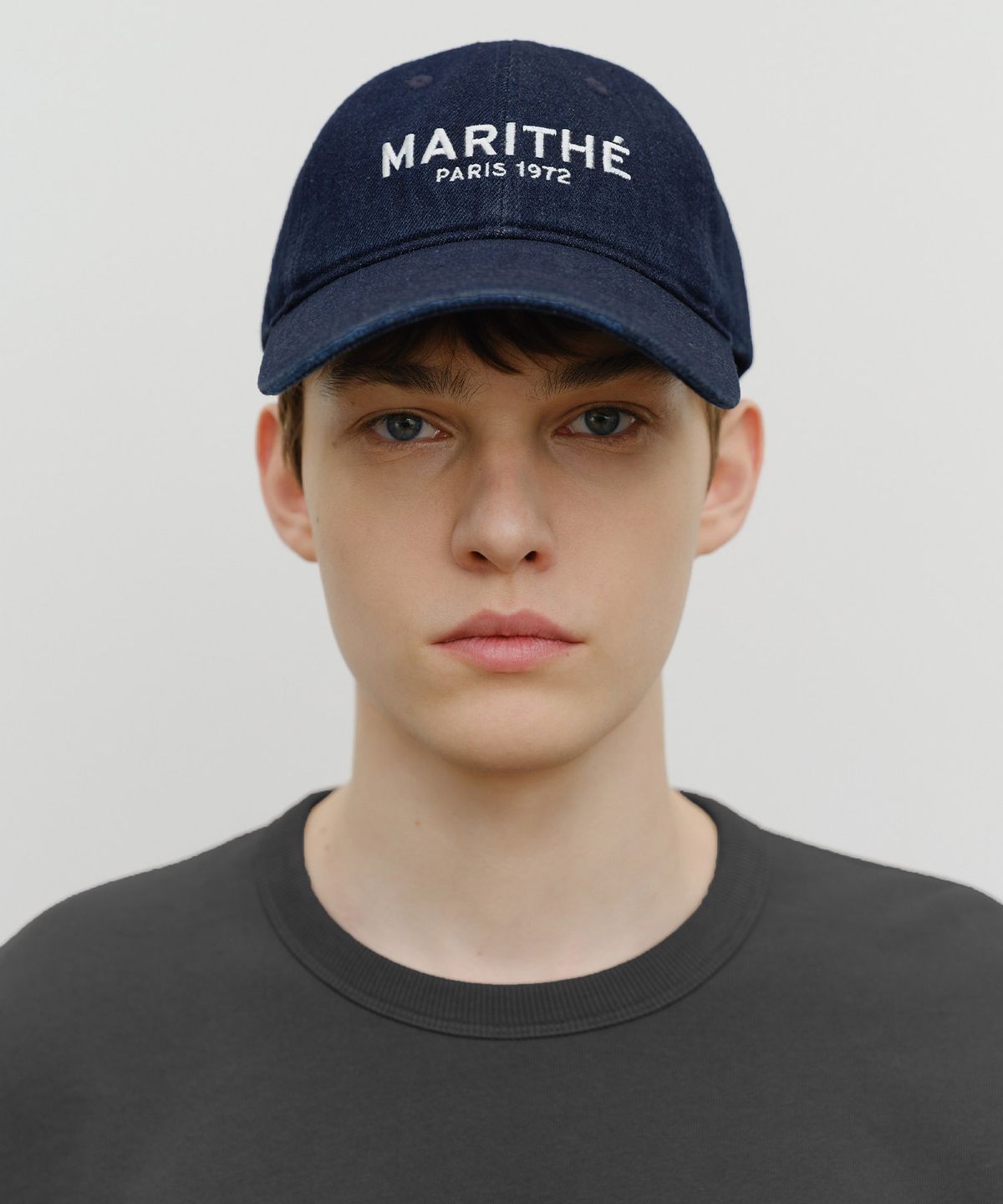 마리떼 프랑소와 저버(MARITHÉ + FRANҪOIS GIRBAUD) DENIM WASHING REGULAR LOGO BALL CAP indigo