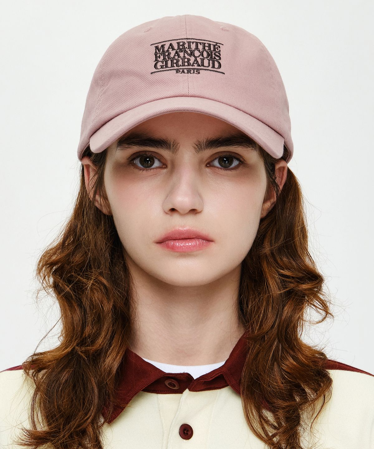 마리떼 프랑소와 저버(MARITHÉ + FRANҪOIS GIRBAUD) SMALL CLASSIC LOGO CAP dark pink