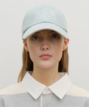 DENIM WASHING CLASSIC LOGO COVERED CAP light blue