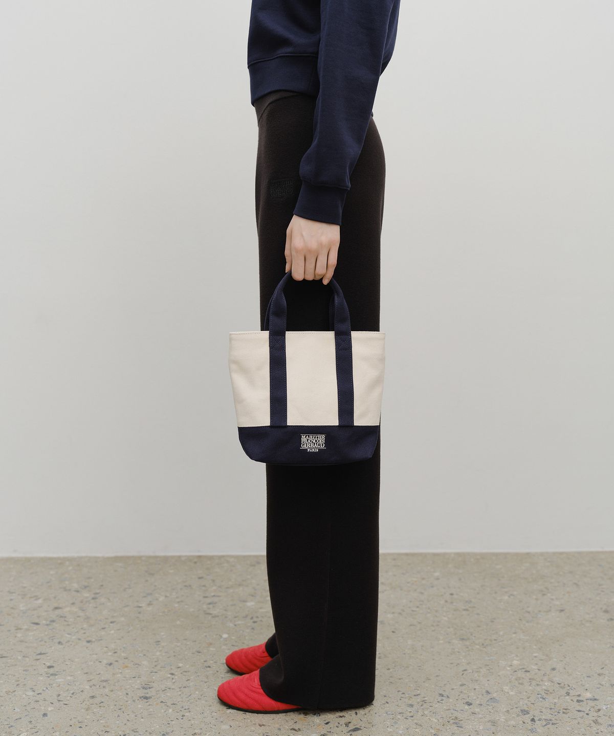마리떼 프랑소와 저버(MARITHÉ + FRANҪOIS GIRBAUD) CLASSIC LOGO CANVAS TOTE BAG natural