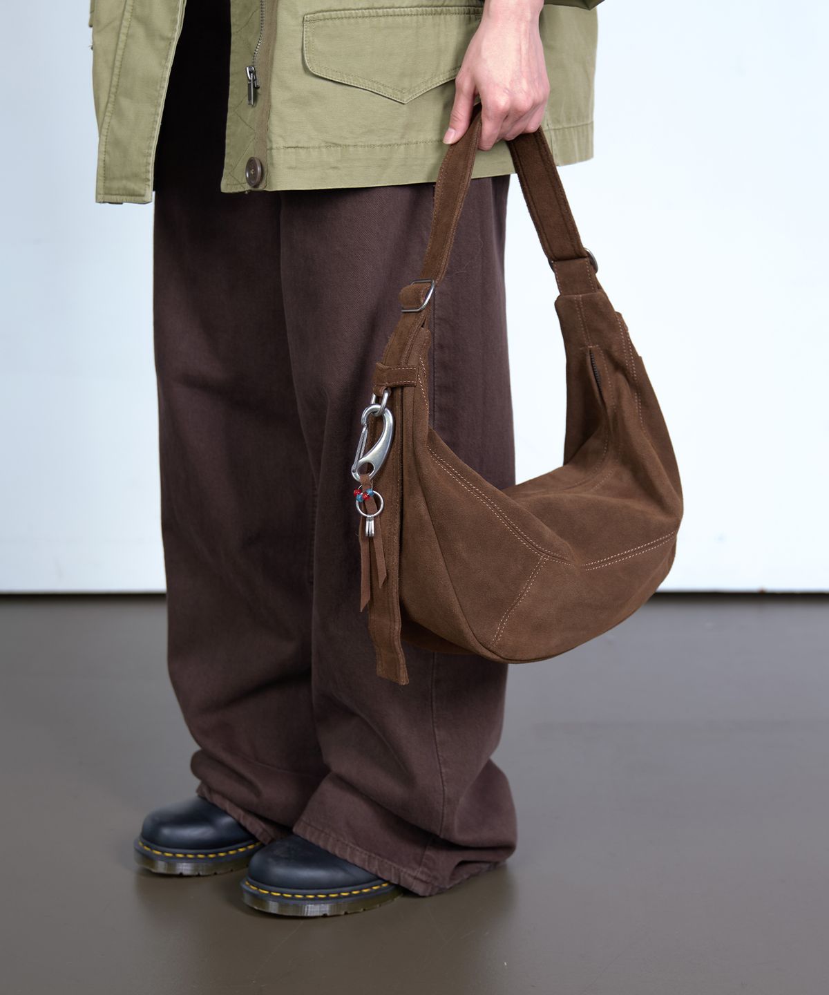 에스에스알엘(SSRL) Voyager Bag (Small) / Brown (Cow Suede)