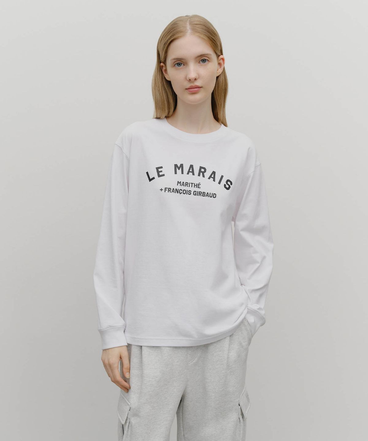 마리떼 프랑소와 저버(MARITHÉ + FRANҪOIS GIRBAUD) LE MARAIS LONG SLEEVE white