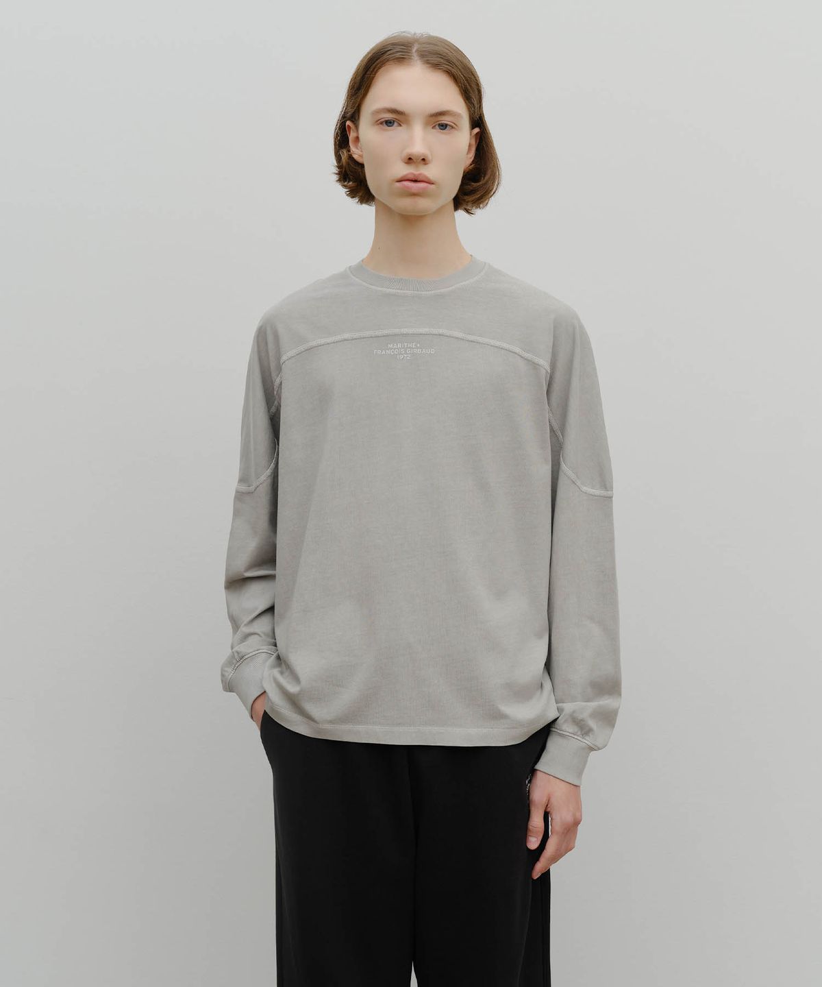 마리떼 프랑소와 저버(MARITHÉ + FRANҪOIS GIRBAUD) INCISION DYEING LONG SLEEVE gray