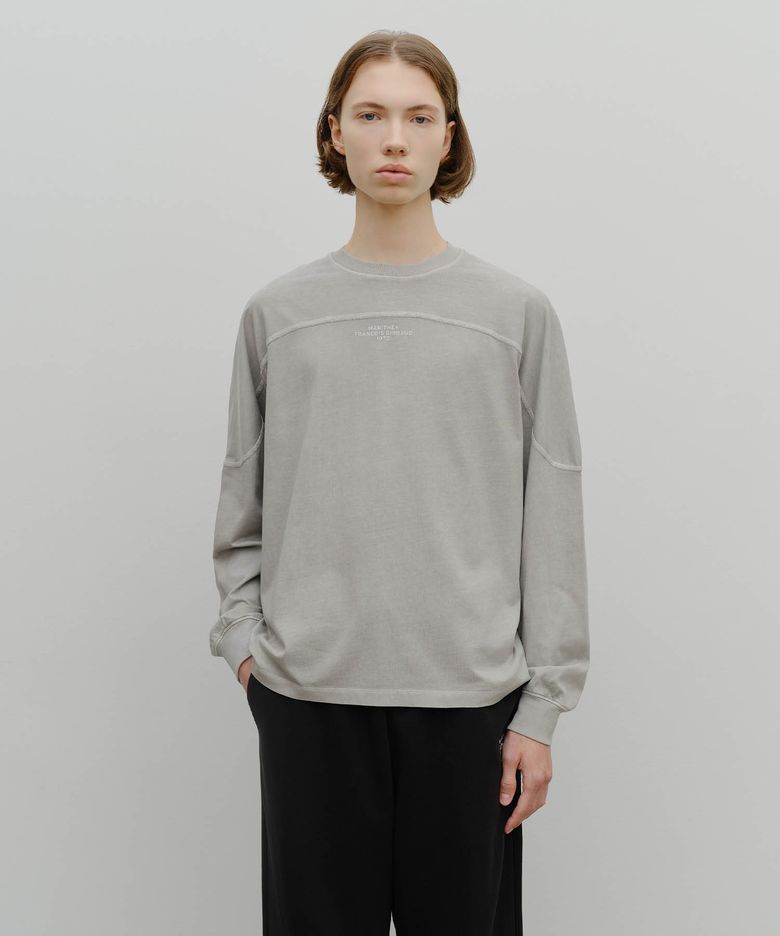 INCISION DYEING LONG SLEEVE gray