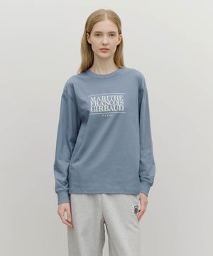 CLASSIC LOGO LONG SLEEVE ash blue