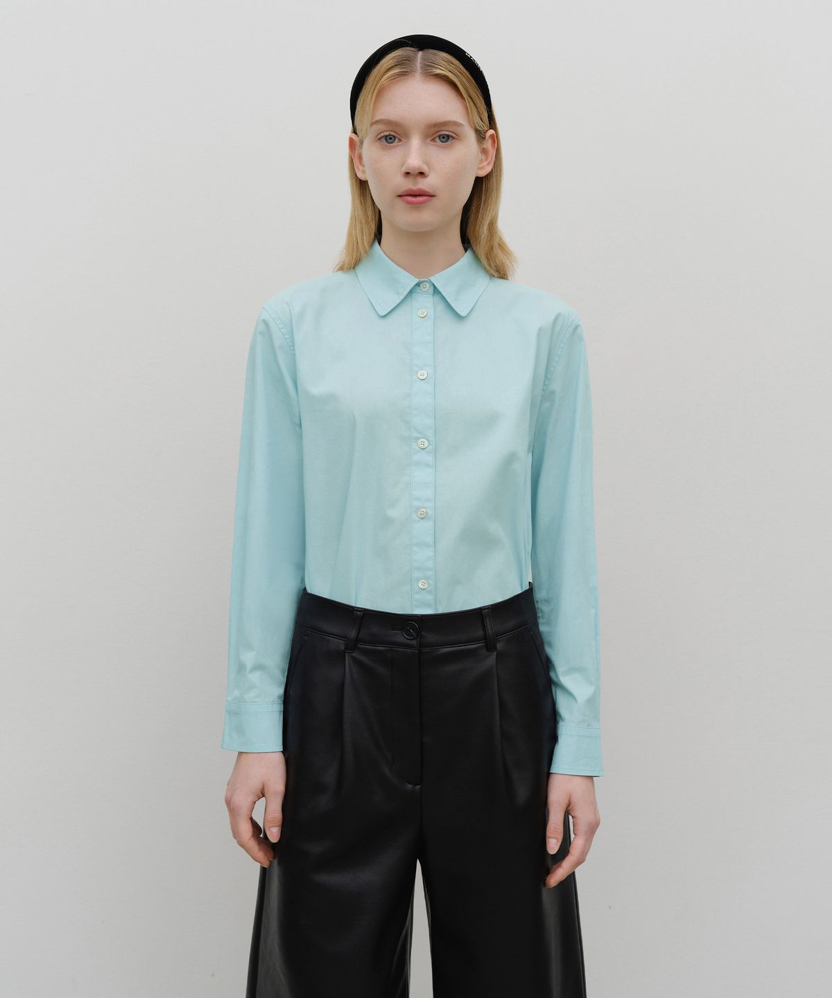 마리떼 프랑소와 저버(MARITHÉ + FRANҪOIS GIRBAUD) W CRISPY SHIRT sky blue