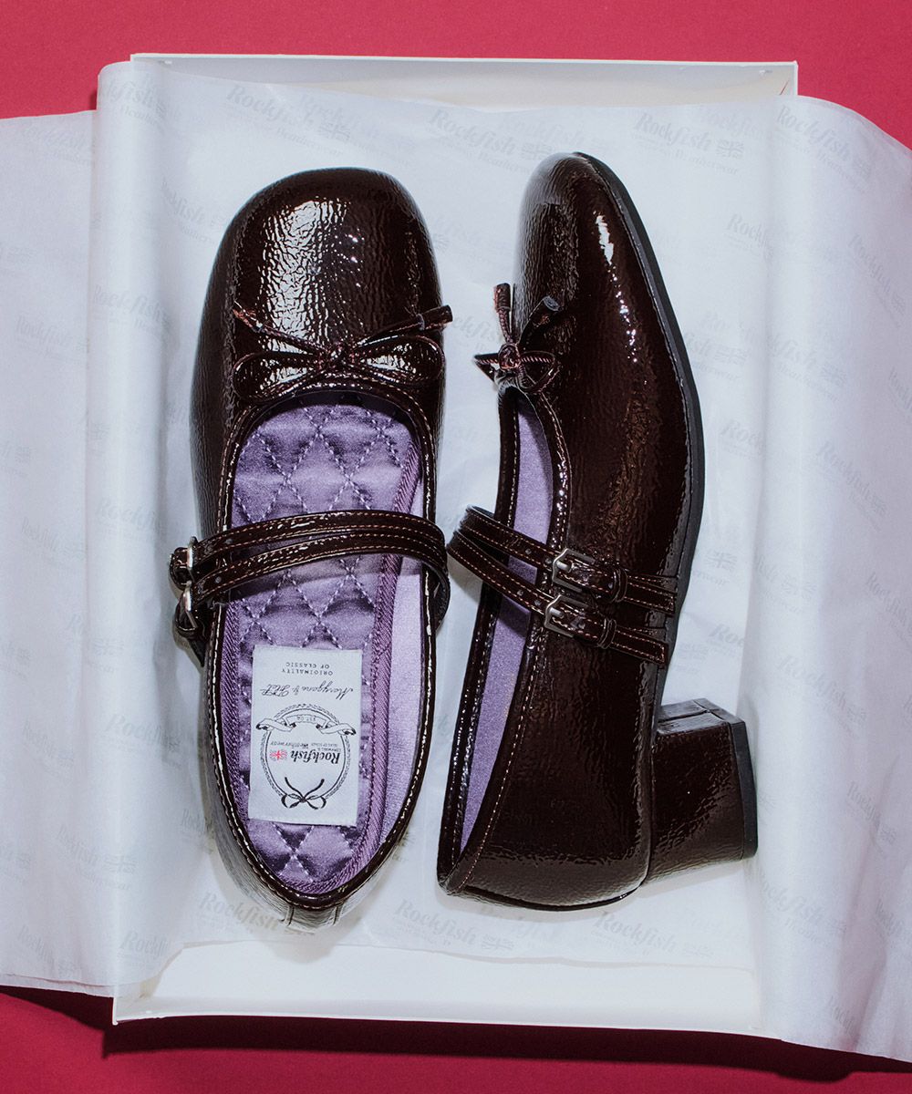 MUSINSA | ROCKFISH WEATHERWEAR SQUARE TOE TWO STRAP MARYJANES(4CM