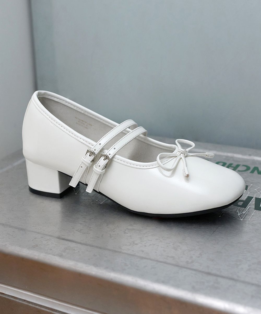 MUSINSA | ROCKFISH WEATHERWEAR SQUARE TOE TWO STRAP MARYJANES(4CM