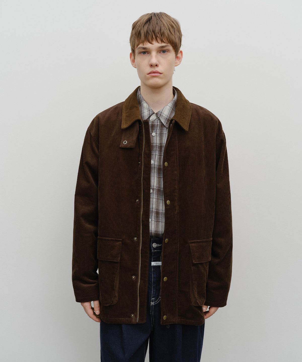 마리떼 프랑소와 저버(MARITHÉ + FRANҪOIS GIRBAUD) CORDUROY HUNTING JACKET brown