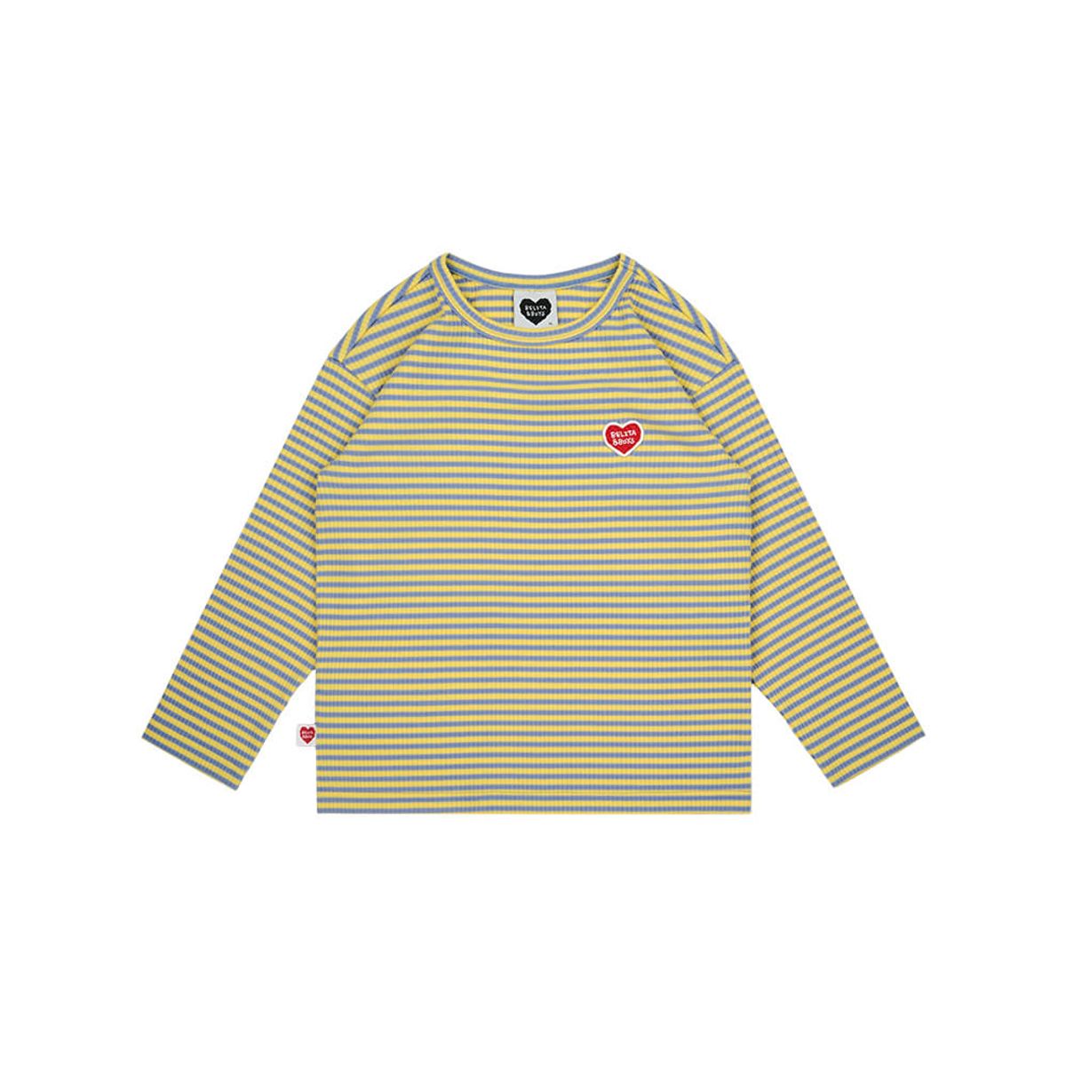 벨리타앤보이즈(BELITANBOYS) BB하트스트라이프골지 긴팔티셔츠 BK5FTL11LB
