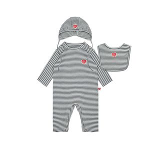 베이비스트라이프 긴팔점프수트빕보넷세트 BB5FBS12GY