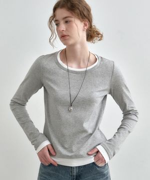 에센셜 레이어드 긴팔 티셔츠 MDTS084_6 Colors