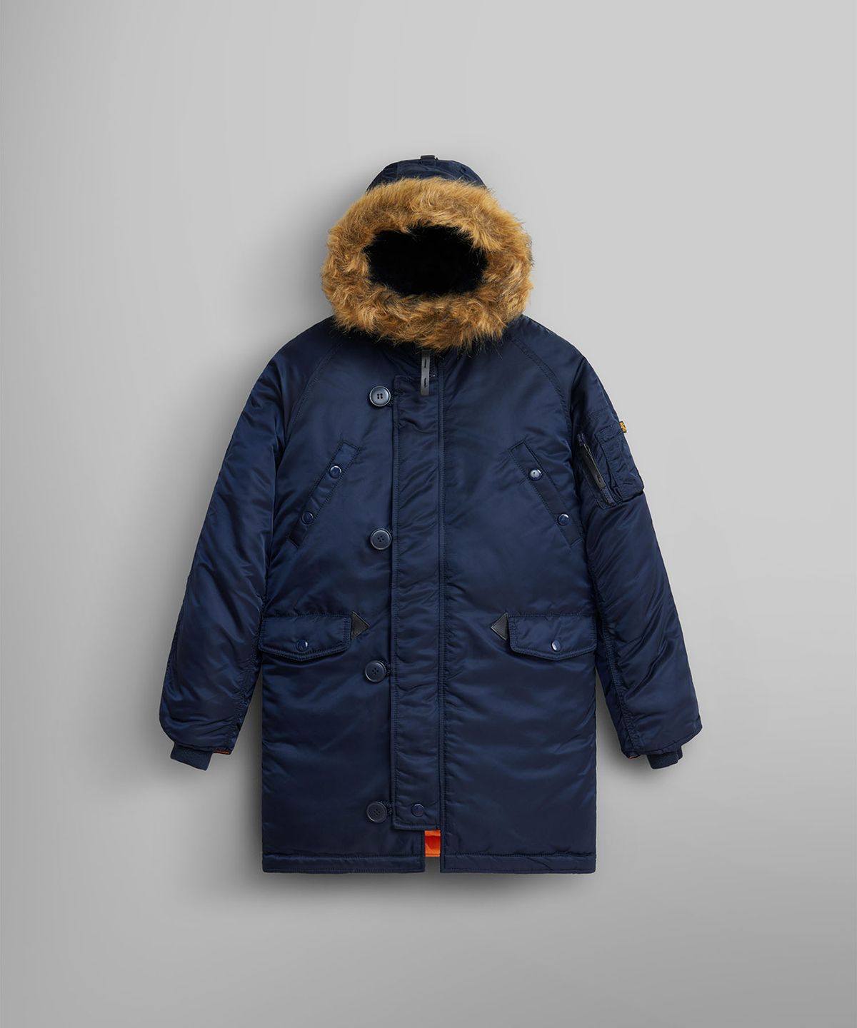 알파 인더스트리 키즈(ALPHA INDUSTRIES KIDS) 키즈 N-3B 파카 레플리카 블루