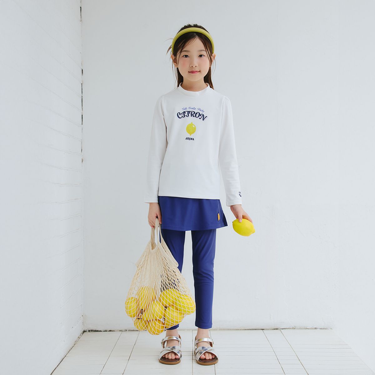 아레나 키즈(ARENA KIDS) 쥬시 프룻 아동 9부 스커트 레깅스 A5BG1GE01DPL