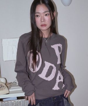 PRDA BIG PATCH LONG SLEEVE CHARCOAL