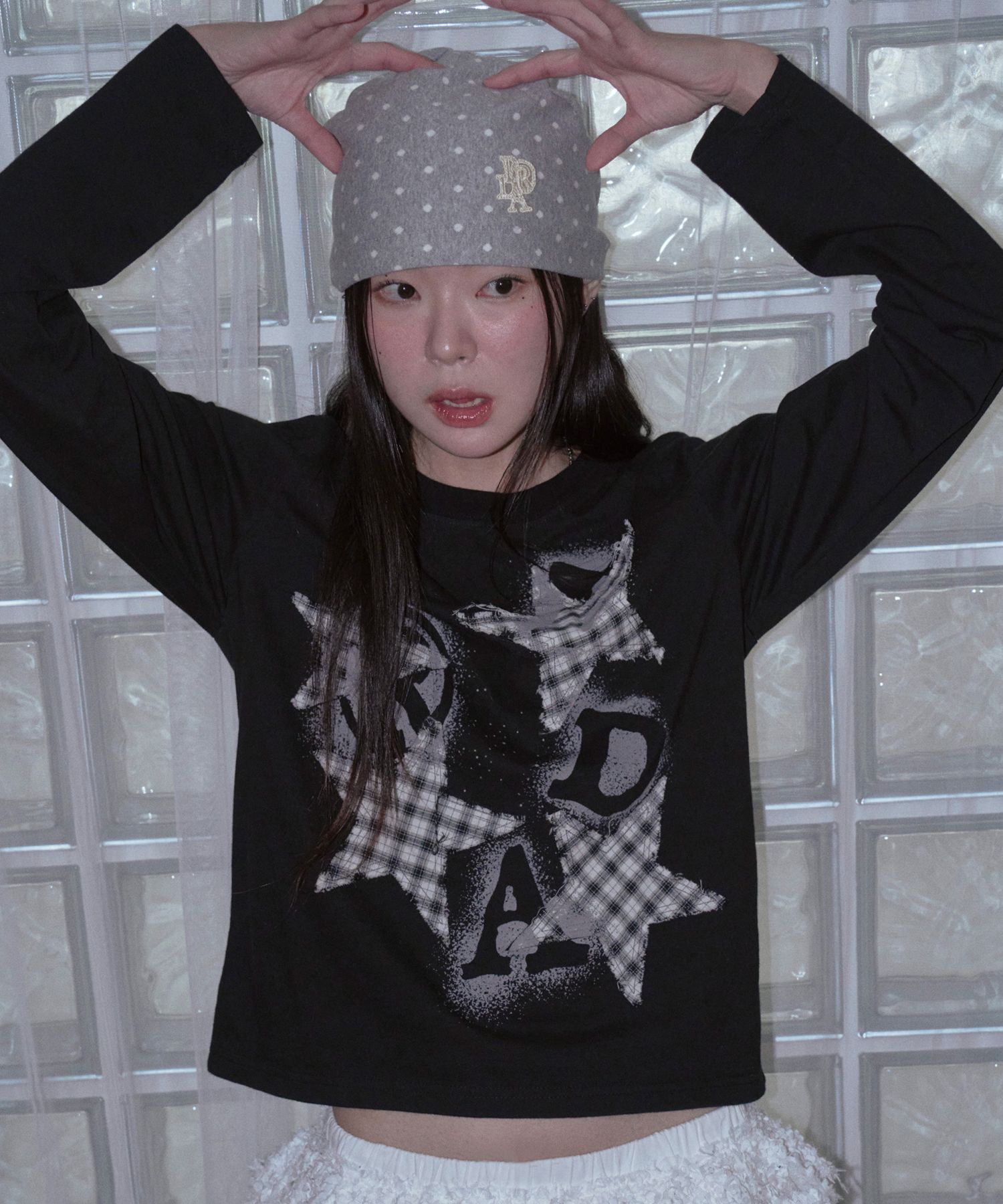 トップス MUSINSA LACE BUTTON HOODIE TOP MUSINSA LACE BUTTON HOODIE TOP