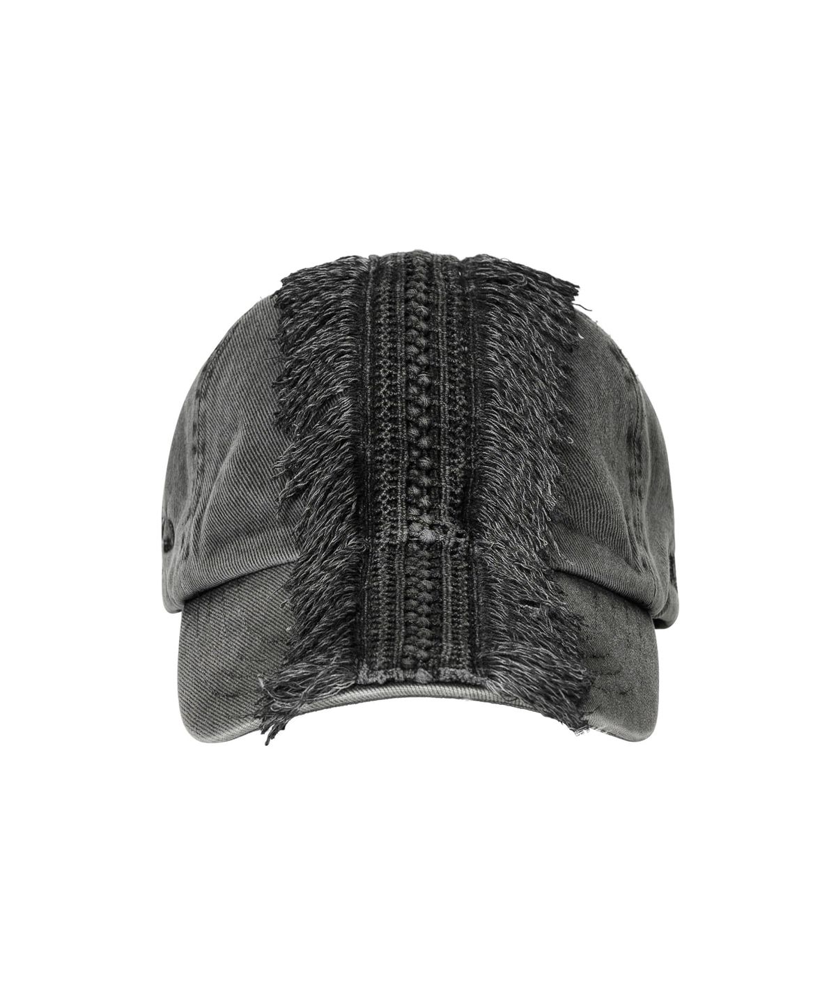 아조바이아조(AJOBYAJO) Lace Trimming Washed Cap [CHARCOAL]