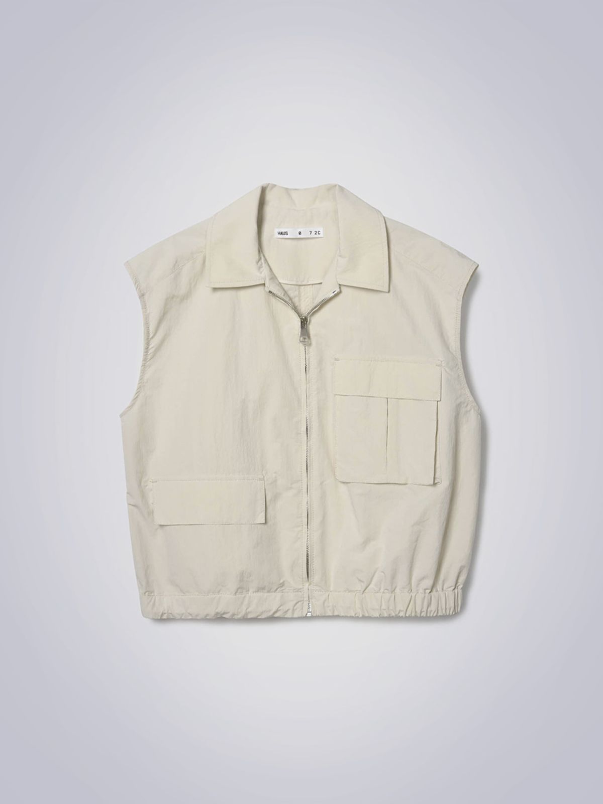 하우스공칠이씨(HAUS072C) LUAN SHIRRING VEST LIGHT BEIGE