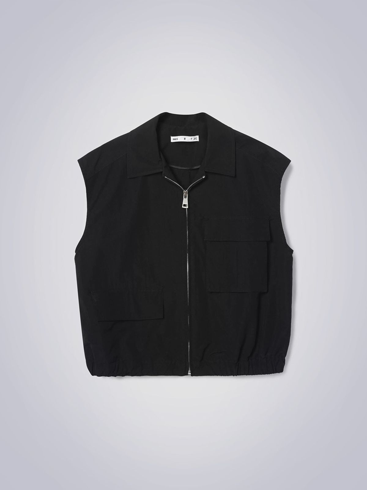 하우스공칠이씨(HAUS072C) LUAN SHIRRING VEST BLACK
