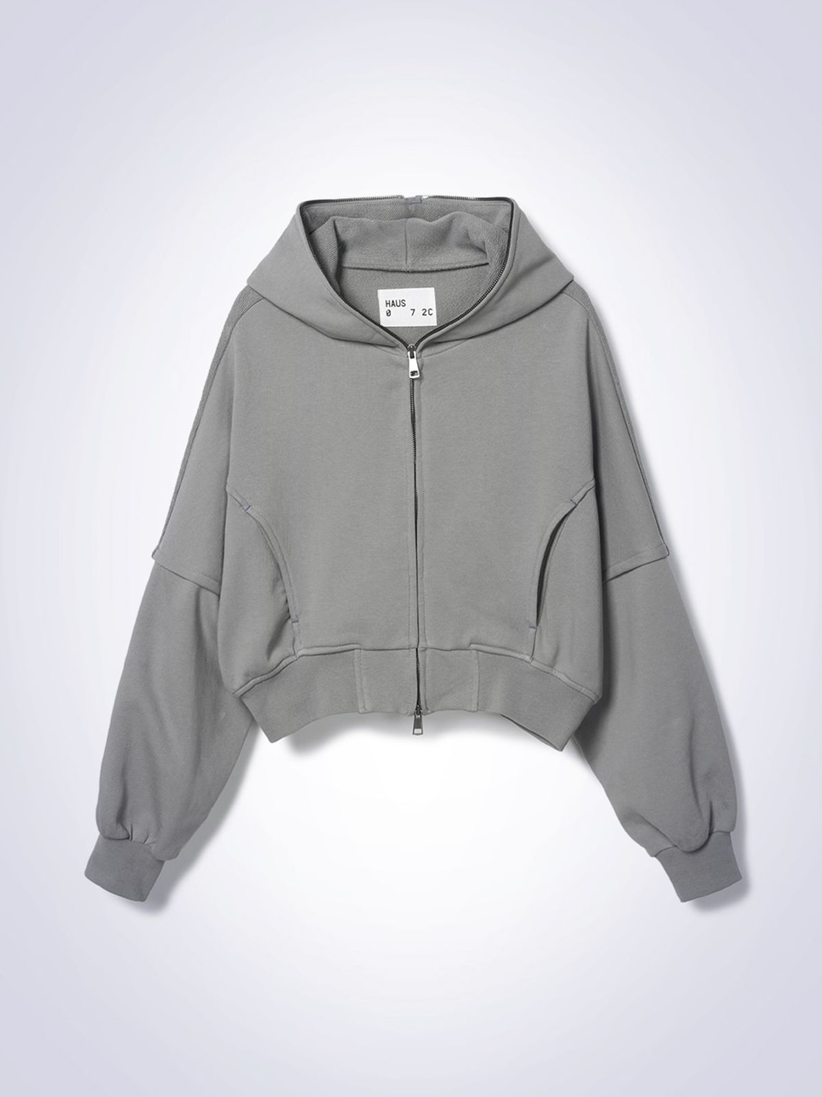 하우스공칠이씨(HAUS072C) ZIP HOODIE JACKET LIGHT GREY