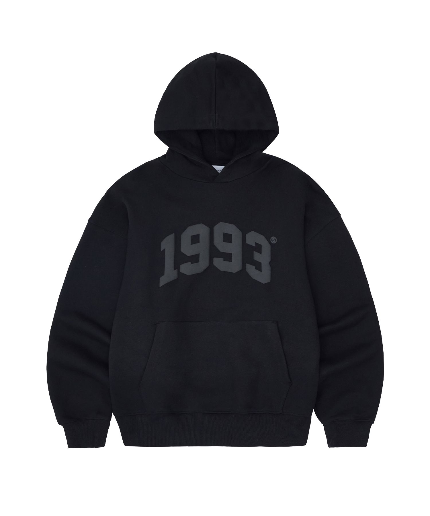 MUSINSA | 1993STUDIO 1993 Arch Logo Hoodie_Black