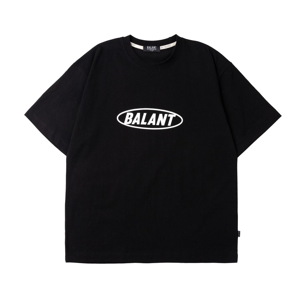 발란트(BALANT) 오리지널 스탬프 로고 베이직 티셔츠 - 블랙