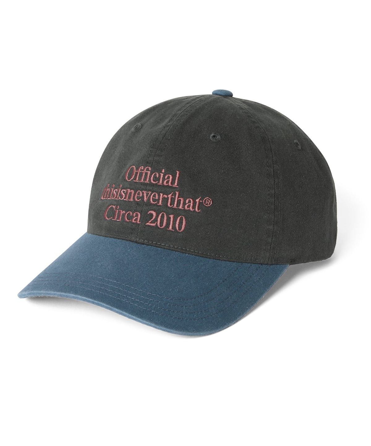 디스이즈네버댓(THISISNEVERTHAT) Times Cap Charcoal/Blue