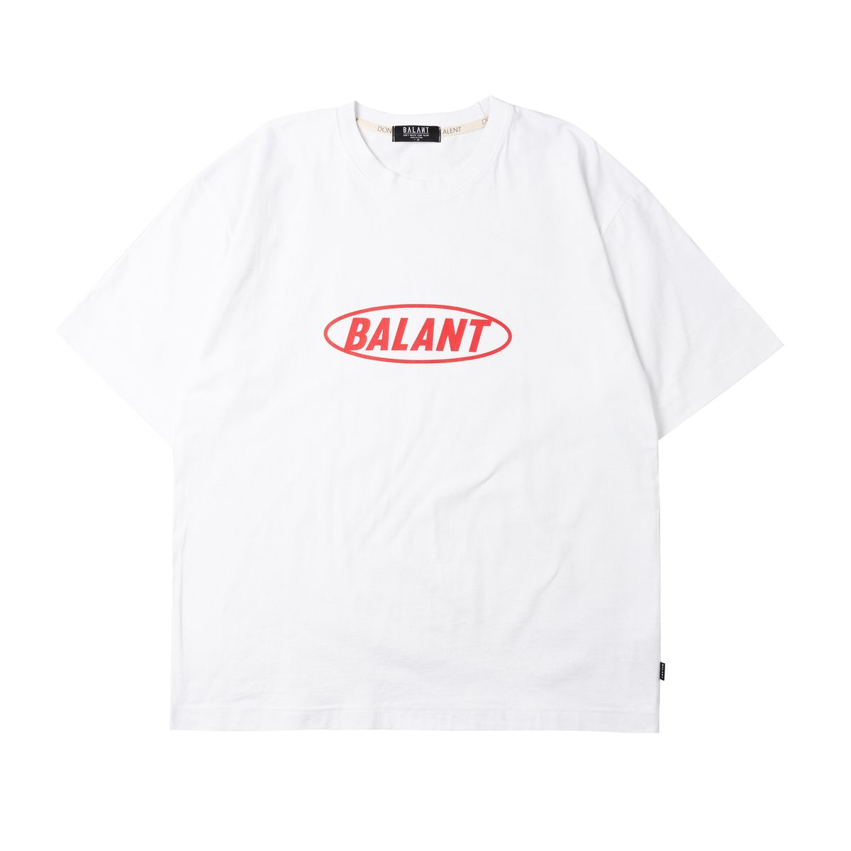 발란트(BALANT) 오리지널 스탬프 로고 베이직 티셔츠 - 화이트