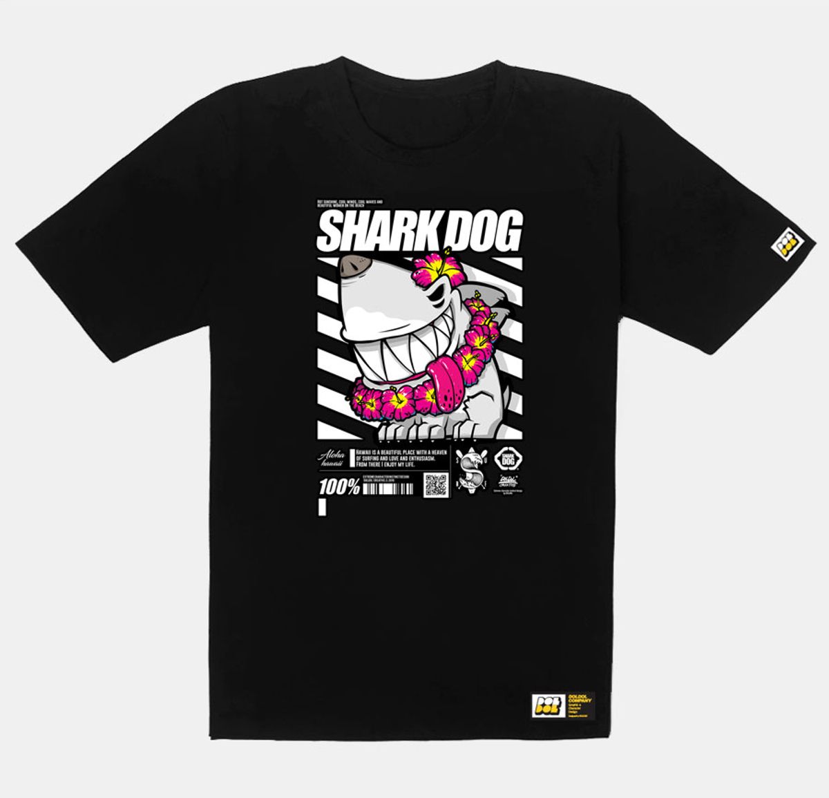 돌돌(DOLDOL) SHARK-DOG_tshirts-181 샤크독 서핑 하와이 그래픽 티셔츠 반팔티