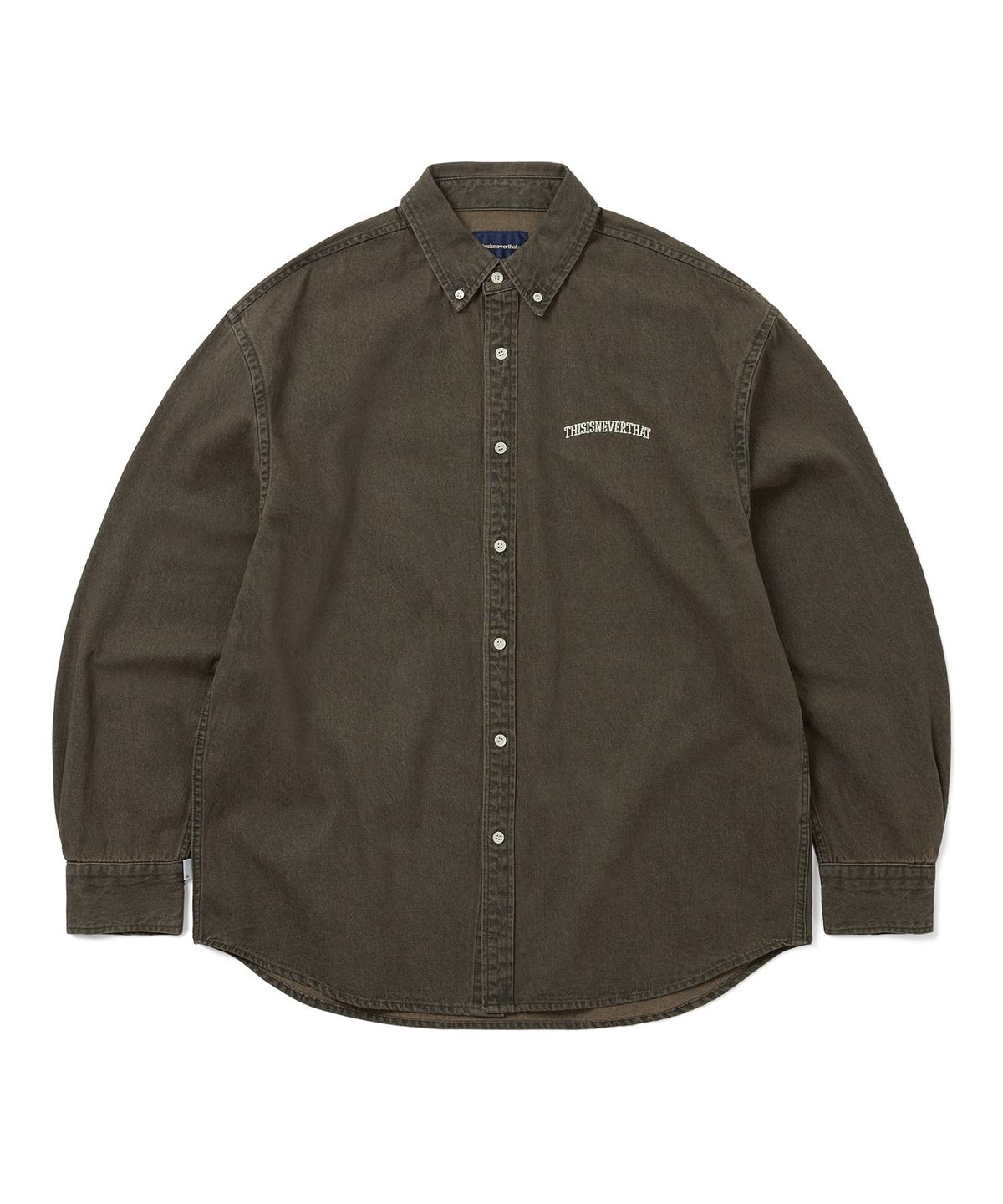 디스이즈네버댓(THISISNEVERTHAT) Washed Denim Shirt Brown