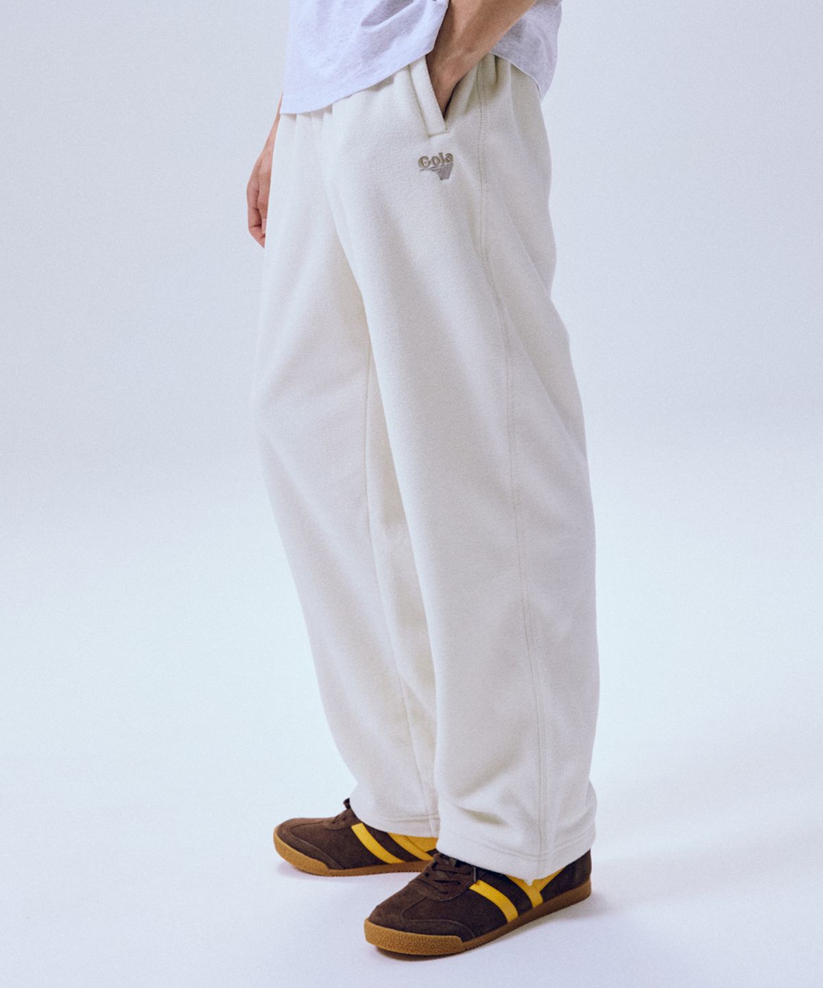 골라(GOLA) FLEECE EASY PANTS [CREAM]