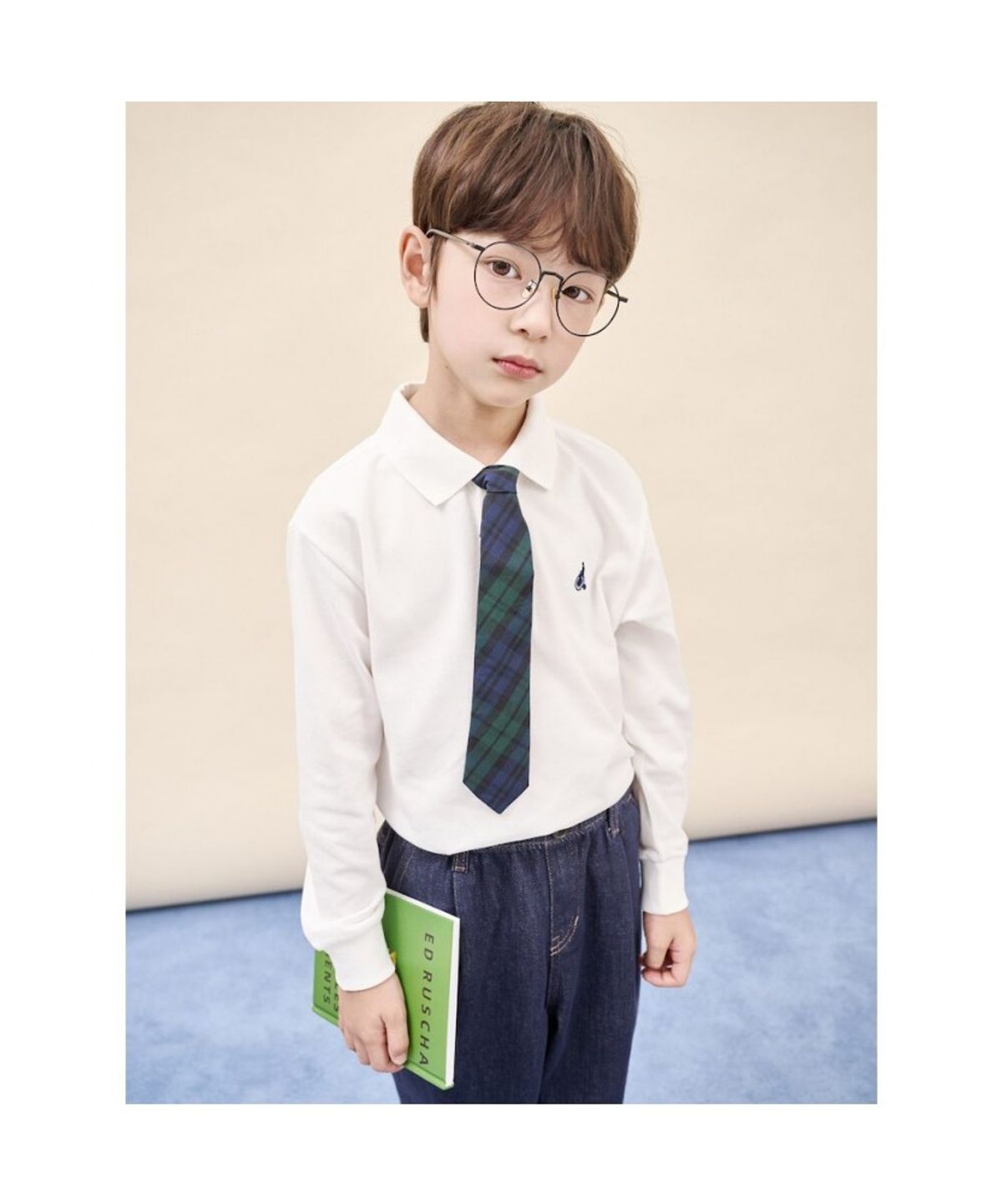 빈폴 키즈(BEANPOLE KIDS) [Essential] 피케 칼라 긴팔 티셔츠  아이보리 (BI5841UE30) (BI5841UE30)