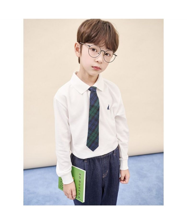 [Essential] 피케 칼라 긴팔 티셔츠  아이보리 (BI5841UE30) (BI5841UE30)