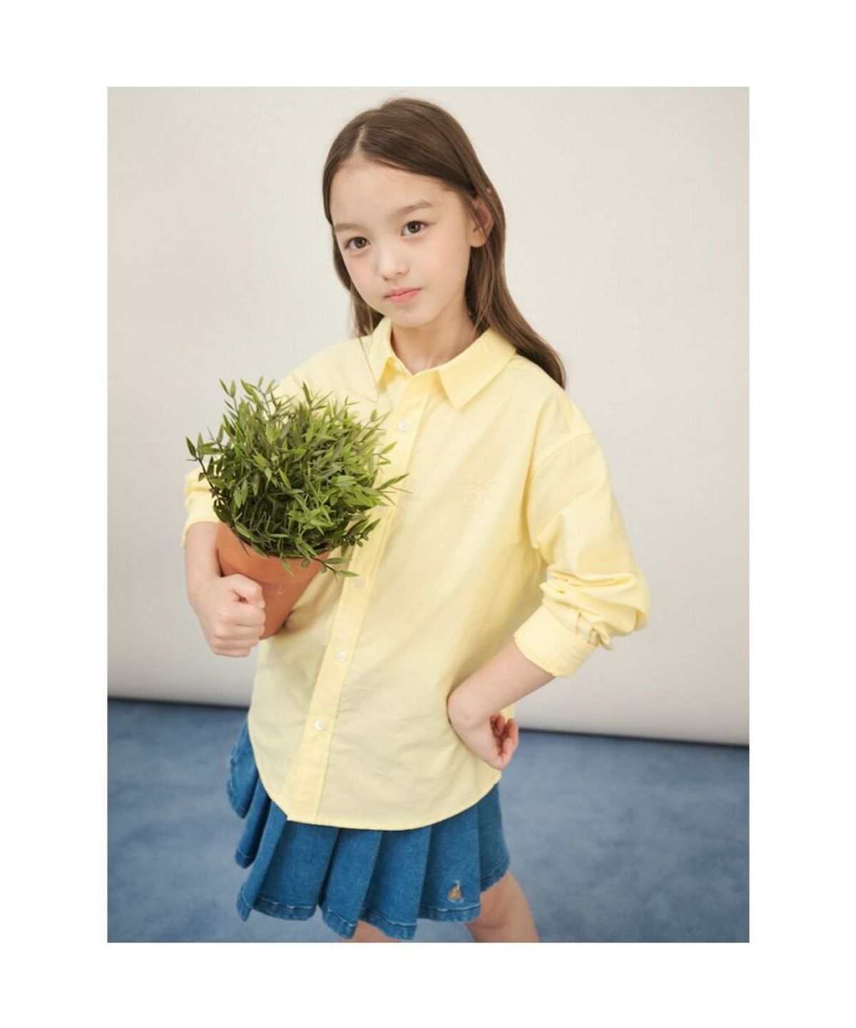 빈폴 키즈(BEANPOLE KIDS) [Reedition] 옥스포드 셔츠  옐로우 (BI5864U02E) (BI5864U02E) (BI5864U02E) (BI5864U02E)