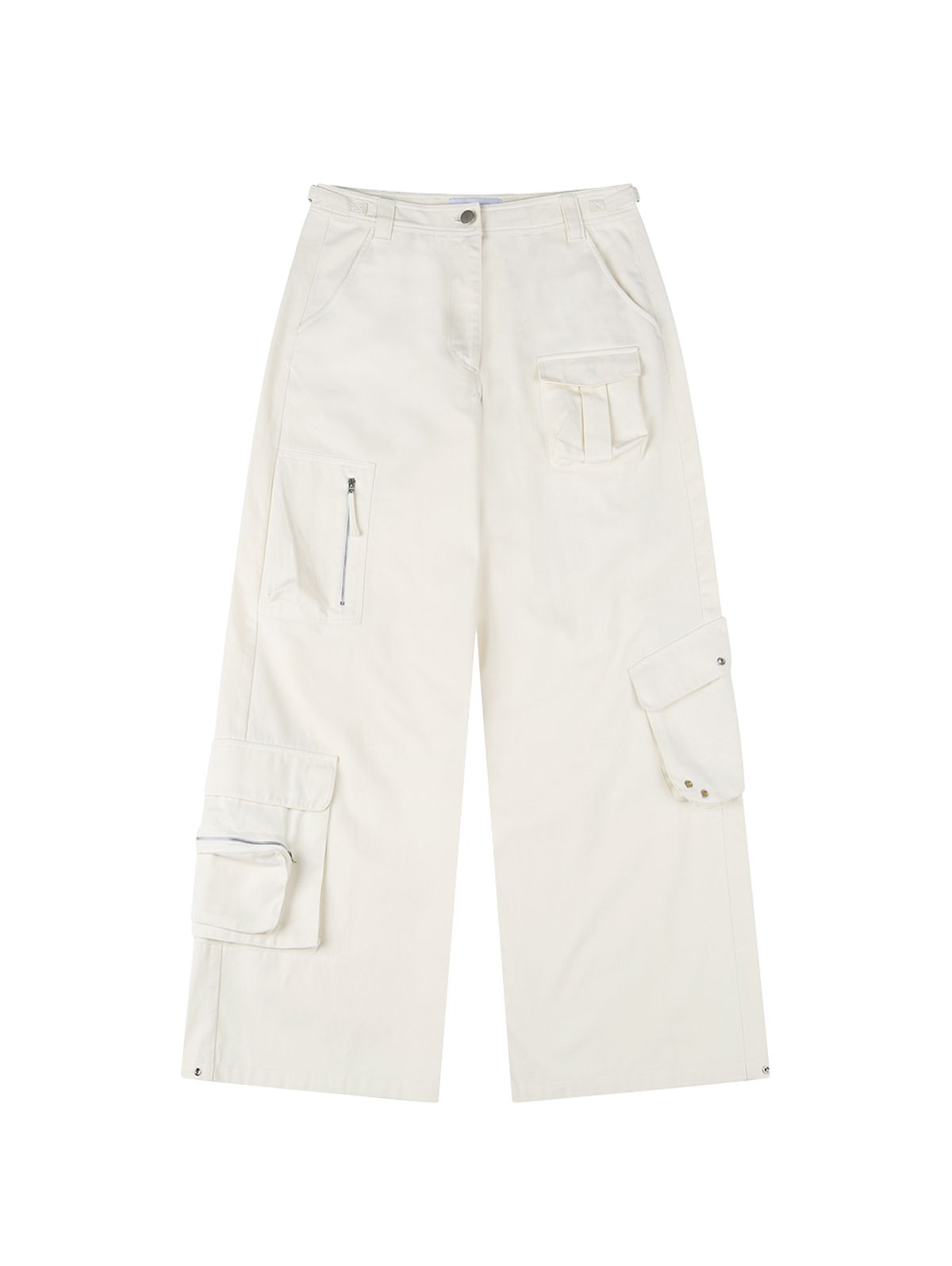 뚜오미오(TUOMIO) MULTI POCKET CARGO PANTS [CREAM]