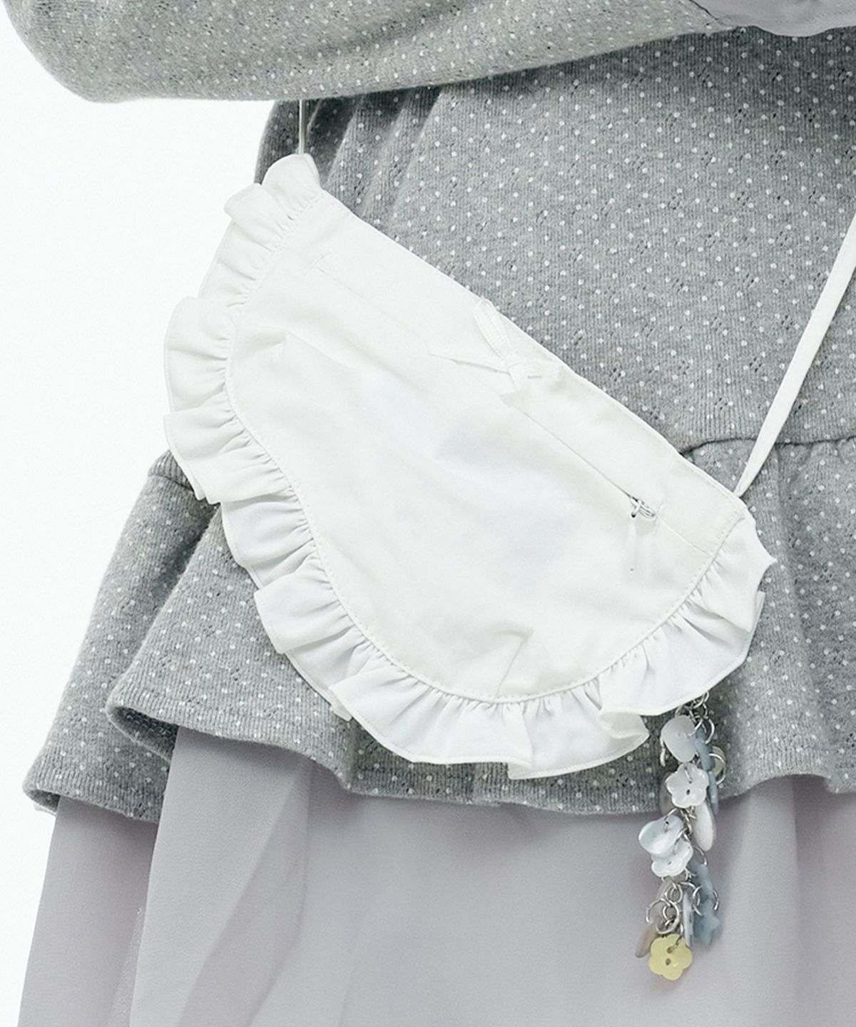 뚜오미오(TUOMIO) STRAPPY COIN BAG [WHITE]