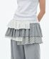 BANDED LAYERED SKIRT [WHITE]