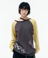 CUT-OUT STAR LONG SLEEVES [CHARCOAL]