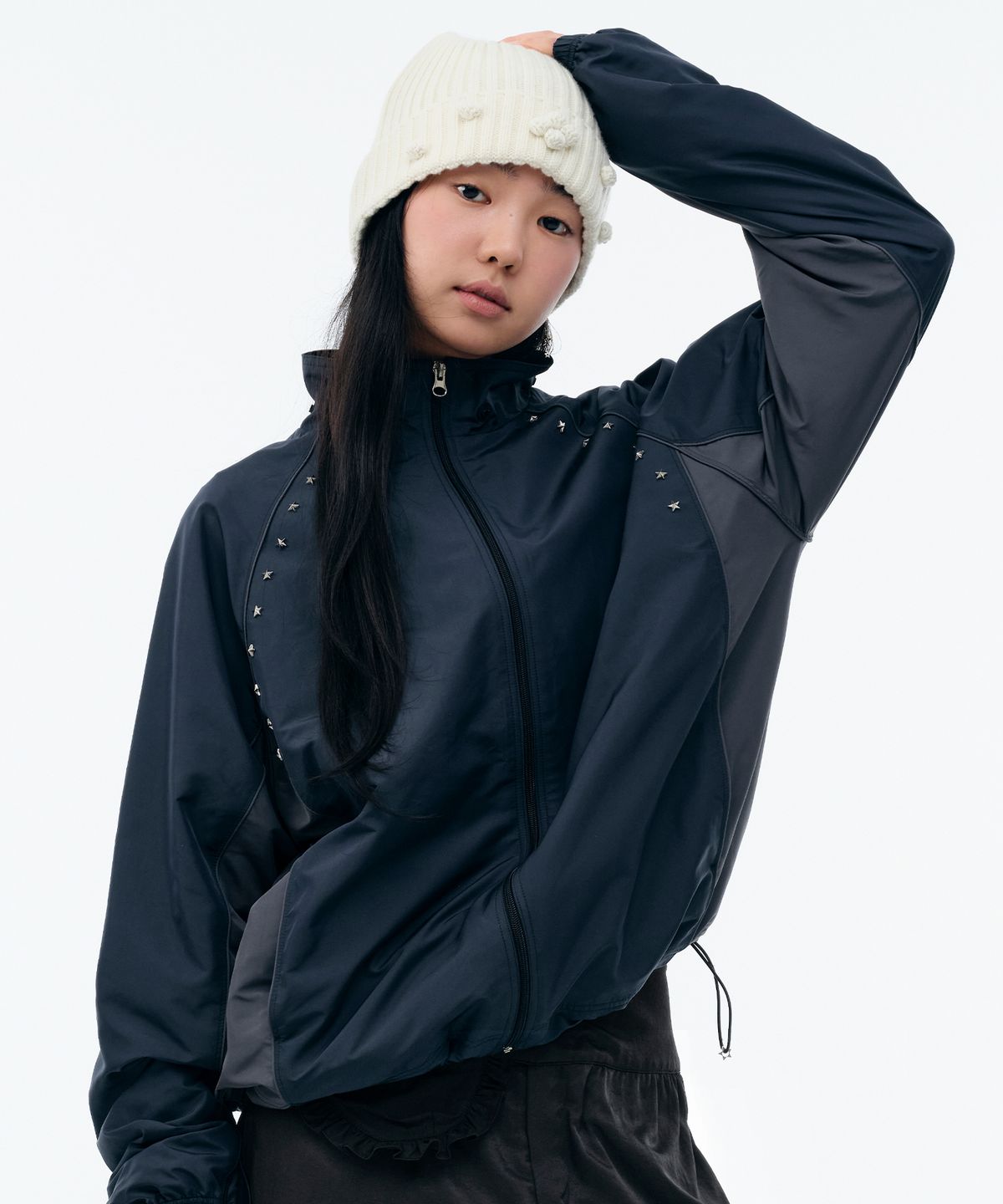 뚜오미오(TUOMIO) STAR TRACK JACKET [NAVY]